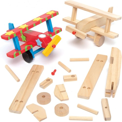 Kid friendly wooden aeroplane - kid-friendly,