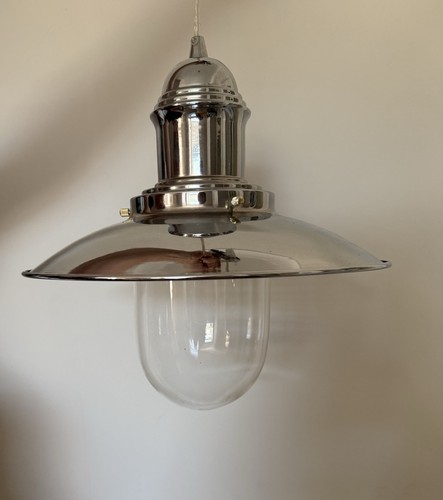 Industrial chrome pendant - chrome,