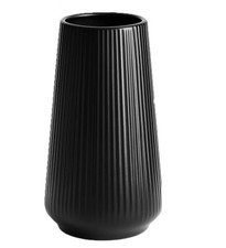 12 Inch Tall Black Ceramic