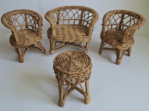 Vintage wicker doll - wicker,