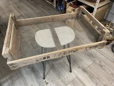 Vintage Wooden Wire Mesh Soil Riddle/Plant Tray