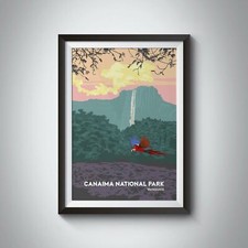 Canaima National Park Venezuela Travel Poster - Framed  - Bucket List Prints