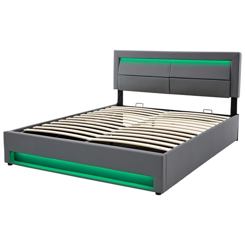Upholstered ottoman bed 4ft6 - upholstered,