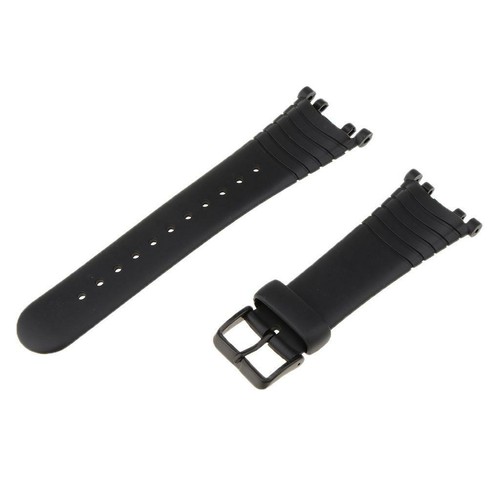Black silicone watch - silicone,