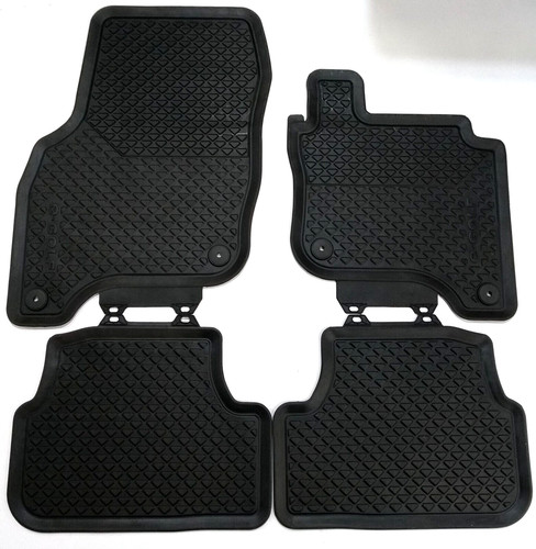 Golf black rubber floor - rubber,