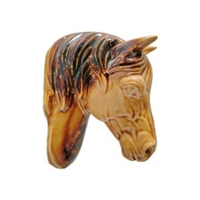 Vintage Scorrier Seton Cornwall Pottery Horse Head Wall Plaque 