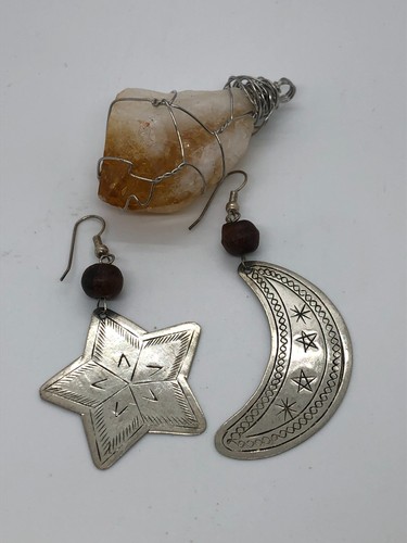 Silver star moon - silver,