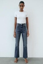 Zara Stove Pipe Jeans Vintage Slim Leg Ankle Length Slim Fit UK 6 New