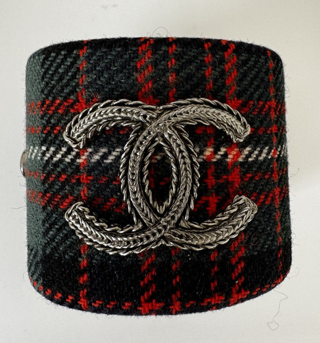 Chanel tartan fabric - chanel, cuff