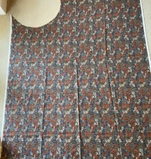 Liberty London Brown Blue Floral Vintage Fabric Material remnant 48” x45” Sewing
