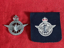 Vintage Civil Service Motoring Association Classic Car Bumper Badge Cloth Badge