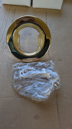 Polished brass downlight - brass,