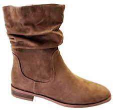 WOMENS LADIES ANKLE WINTER ZIP UP SCHOOL WORK SLOUGH FLAT SHOES BOOTS SIZE 3-8