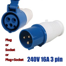 240V 16A 3PIN BLUE SITE