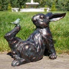 Rabbit bird ornament statue - rabbit,
