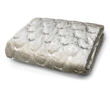 Crushed Velvet Throw Luxury Sequin Sparkle Bed Runner Sofa Throw Cover Charcoal