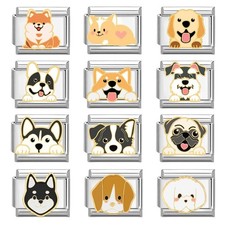 Pet Puppy Italian Modular Charms Fits All CLASSIC Italian 9mm 18 Links Bracelets