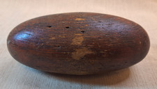 Antique Wooden Fishing Net Float Hand Turned Trawl Bobber Nautical Decor Rustic