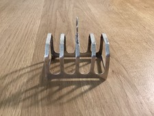 antique solid silver toast rack