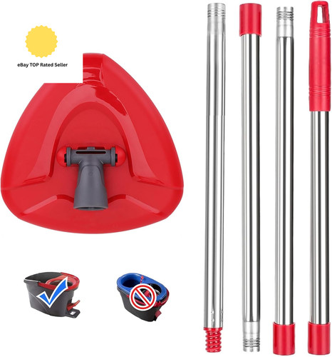 Red spin mop head - red, base