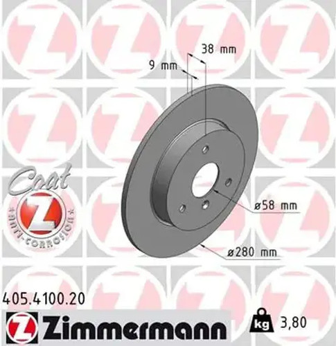 Brake disc solid - 2x,