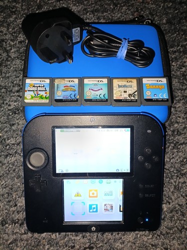 Nintendo 2ds black - nintendo, black/blue
