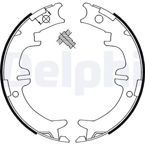 Delphi ls1892 brake shoe set - ls1892,