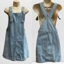 TOPSHOP Dungaree Dress 8 Denim