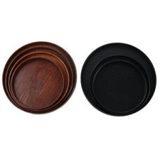 Round wooden plate - wooden, serving