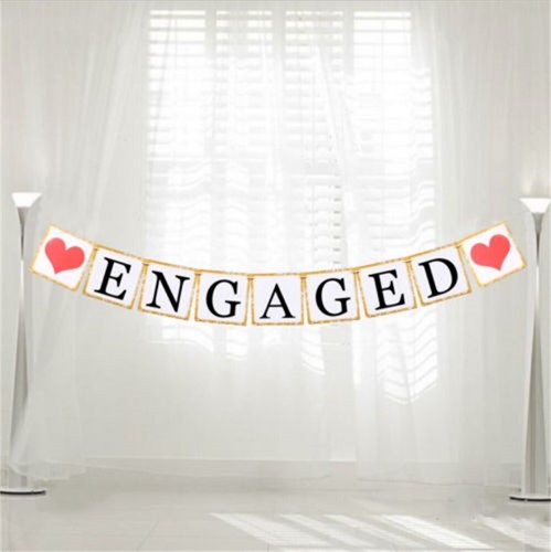 Tts engaged bunting - bunting, banner