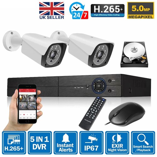 Cctv camera system kit - camera, 5mp