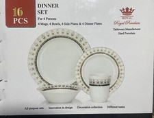 16PC Dinner Set White