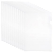  12 Pcs Clear Document Holder Transparent File Pocket Paper Protectors