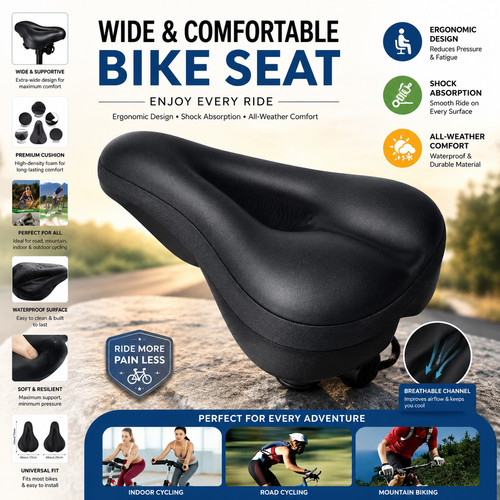 Bike seat cover - bike, cushion