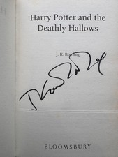 J.K Rowling Hand Signed Harry