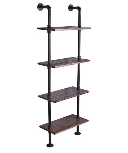 Industrial pipe shelf bathroom - shelf,