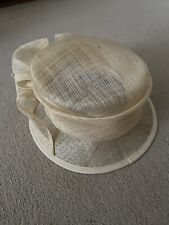 Ladies Pale Peach Wedding Races Occasion Hat