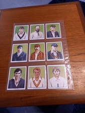 Lancashire County Cricket Test Cricketers Set Of 15 Issued By County Print.
