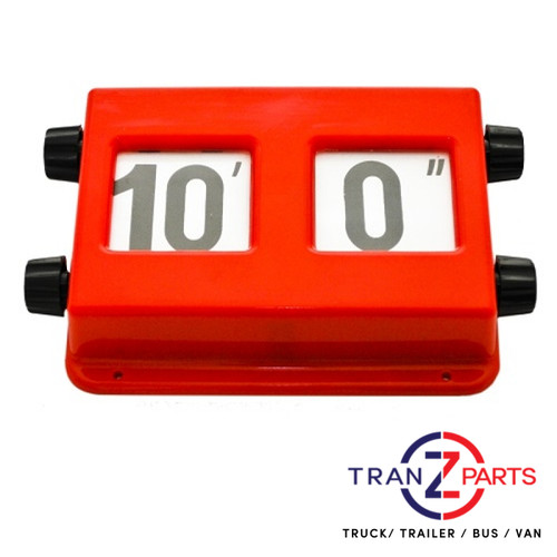 Height indicator plastc red - height,