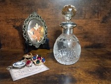 VERY RARE!!!LARGE ART DECO SILVER ANTIQUE SCENT BOTTLE 1922 CS GREEN TIFFANY'S 