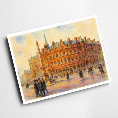 Print sheffield fargate - a4, sheffield.