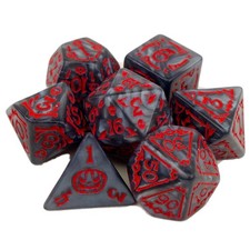 Poly Dice Set Halloween (Select Colour) / spooky RPG D&D DM Dungeons and Dragons