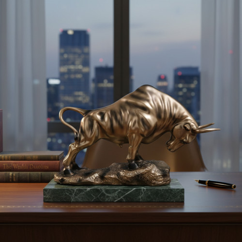 Resin wall street - street, statue