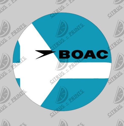 Boac vc10 outline aircraft - boac,