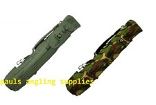 Carp On Fishing Quiver 4 Rod Bag / Holdall DPM Camo or Green Padded Strap 