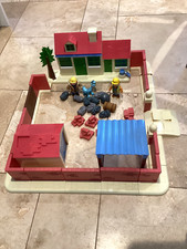 Vintage Bob The Builder Building Yard / Builders Playset With Lights & Sounds
