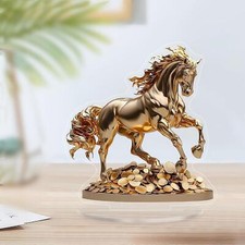 2D Flat Horse Statue Tabletop