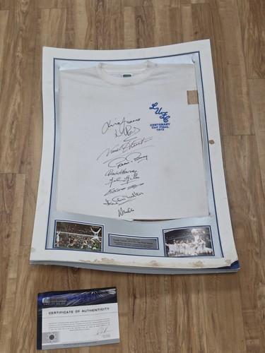 Multi signed leeds - united, 1972