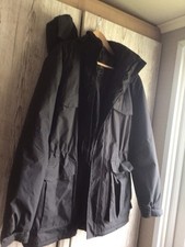 Mens REGATTA Black HOODED Jacket SIZE L FULLY LINED Size L HYDRAFORT