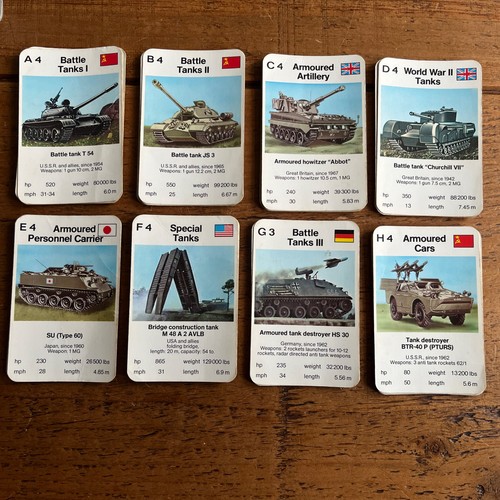Vintage top trumps battle - trumps,